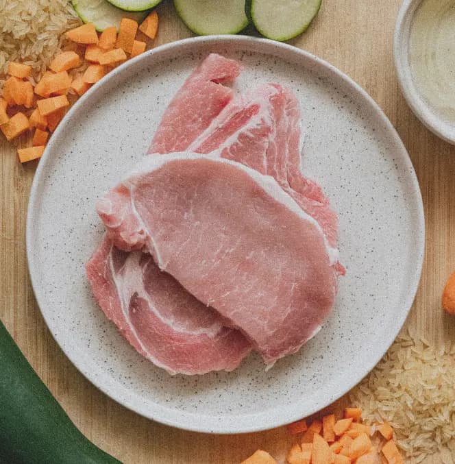 Pork dog recipe background